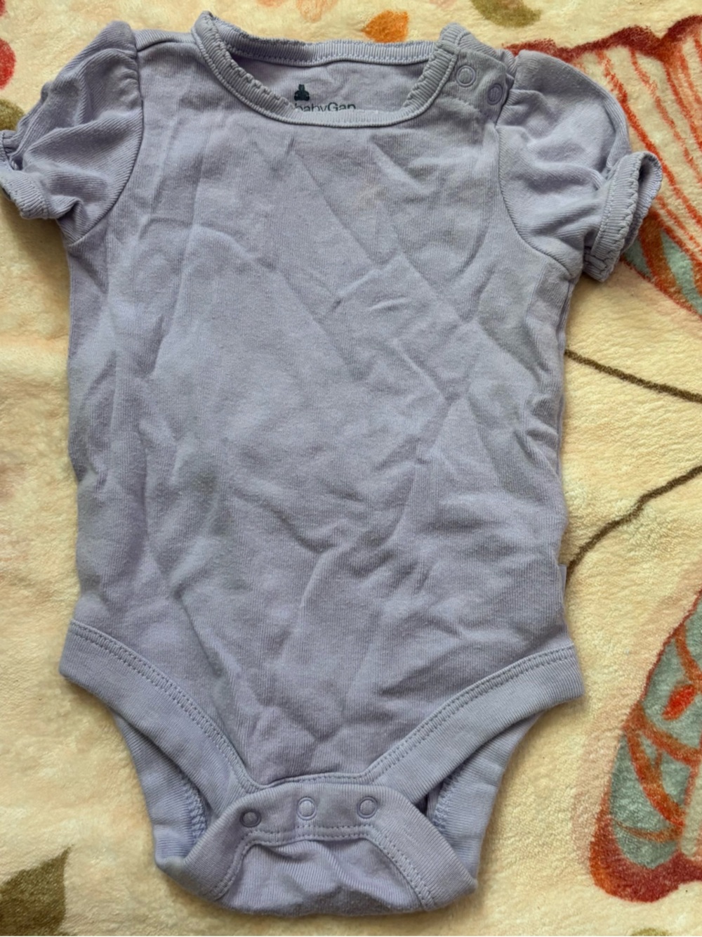GAP Baby Light Lavender Short Sleeve Bodysuit
